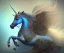 Placeholder: unicorn glowing, surreal fantasy art, highly detailed, intricate patterns on wings, soft studio lighting, smooth dark blue background 64k