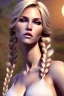 Placeholder: sexy milf, blond hair, braid, spitzen dessous, moon, 8k resolution, high-quality, fine-detail, intricate, fantasy art, detailed matte, volumetric lighting, illustration, 3D