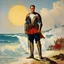 Placeholder: [art by Norman Rockwell, surf at Nazare] Clad in armor that bore the marks of countless battles, Roupinho stood tall and proud, his sword gleaming in the sunlight as if it were an extension of his very being. Forged by skilled artisans and imbued with the essence of his noble lineage, the sword was not just a weapon but a symbol of his duty and honor. Every day, Roupinho would seek solace and guidance in the presence of the Black Madonna. With reverent steps, he would ascend the worn stone steps