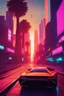 Placeholder: A cinematic photo of Sunset Drive, bathed in warm, neon-lit hues, evoking the nostalgia of Retrowave and 8Bit eras, with bold, geometric shapes and vibrant, electric colors, set against a backdrop of a fiery, synth-heavy sunset, with sleek, futuristic cars speeding by, leaving trails of light, amidst a futuristic cityscape, infused with a sense of retro-futurism, and a hint of digital glitch, with bold, contrasting highlights and deep, rich shadows, capturing the essence of Synthwave's retro-uto