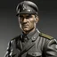 Placeholder: German ww2 late twenties with stubble tank commander in grey uniform realistic digital art