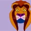 Placeholder: Lion King Animation OC Loca male lion triangular face shape hooked black nose tip