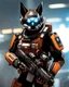 Placeholder: a titanfall pilot that is part bat, concept art, furry, humanoid, cyberpunk, anthropomorphic bat, titanfall 2