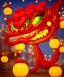 Placeholder: cute baby chinese dragon surrounded by lanterns, colorful detailed photo realistic 3d pixar render 4k, trending on artstation