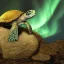 Placeholder:  one turtle and aurora