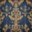 Placeholder: Hyper Realistic navy-blue & golden multicolor grungy rustic damask texture with vignette effect