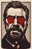 Placeholder: a devilish, intimidating Hans Gruber wearing red-tinted glasses