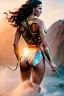 Placeholder: hyper realist, hyper detailed, stunningly beautiful Wonder woman, athletic realistic body, by greg rutkowski, magali villeneuve, artgerm, wlop, rossdraws, concept art, digital painting