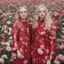 Placeholder: Elle fanning and dakota fanning , as flowers, red shiny plastic coats