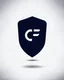 Placeholder: Cyber Finance (CF) shield logo Simple, easy and beautiful logo