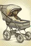 Placeholder: Vintage realistic pram