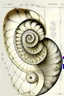 Placeholder: Fibonacci Sequence Drawing as is found in nature with very defined and realistc details
