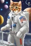 Placeholder: Can you imagine a world where even cats can explore the vastness of space? Well, behold the image of a feline astronaut enjoying a snack of grass while floating among the stars. Let your imagination run wild as you picture this cosmic kitty, and who knows, maybe one day we'll see it become a reality! Make sure the cat is enjoying some grass!