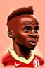 Placeholder: Sadio Mane Footballer cartoon 2d