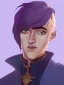 Placeholder: Portrait of a 30 year old strange gay wizard like Merlin