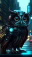 Placeholder: Cyberpunk owl \