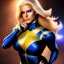 Placeholder: Ultra detailed fullbody Portrait in oil on canvas of X-men -beautiful busty blonde miss Marvel on fire,extremely detailed digital painting,ultrarealistic skin,intense stare, extremely detailed face, crystal clear eyes, mystical colors ,perfectly centered image, perfect composition, rim light, beautiful lighting,masterpiece ,8k, stunning scene, raytracing, anatomically correct, in the style of uncannyknack and Ohrai Noriyoshi and robert e howard and Steve Jung and Wizyakuza.