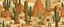 Placeholder: A tan desert with cactuses designed in cave paintings