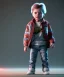 Placeholder: Marty mcfly toddler, full body, delorean, dramatic lighting, hyper realistic