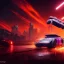 Placeholder: cyberpunk,landscape ,cars , cinamatic, highly detailed, close up, 4k , deep colours, gold , fire , red, purple,dark ,etheral , utopia , apocalypse, flying Cadillac, from outer space