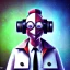 Placeholder: mad scientist, mount serrat,spray paint art, bokeh, pixar style