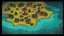 Placeholder: The Land of Stain and Mausoleums is a dim place. This land's color scheme includes aquamarine, yellow, and violet. It features dark lochs and chaotic villages.