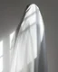 Placeholder: The blurred body of the mannequin is photographed from behind, its form obscured by an abstract white veil that adds to its enigmatic presence in the scene. The light casting on it creates a play between shadow and shape, adding depth to what could be seen as a minimalist portrait. This composition captures the mysterious essence of a figure shrouded within the soft fabric of fashion photography. --ar 3:4 --personalize 9t64lnl --stylize 500 --v 6.1