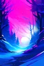 Placeholder: winter scene, abstract, vaporwave, alaxy