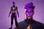 Placeholder:  purple galaxy super villain that has taken over the universe