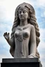 Placeholder: full body stone statue of Virgo Empress Kadosh Iesus Yeshiva Dictator of the Known Universe Queen of Heaven Ishtar Venus Ekadeshi Hathor Asherah Athena Ostara Qudshu Qetesh Britannia Columbia Goddess of many names in Hindu Egyptian Aztec Mayan Native American Japanese Yakut Ancient Greek style, statue, marble granite texture, pale white dull colours, photo-realistic, 50mm lens, f/2.8, natural soft lighting