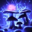 Placeholder: Spherical Frost metal magic armoured lightning glowing Mycelium MUSHROOM stars galaxy SPACE lANDSCAPE BURNING IN BLUE FLAMES hellfire abyss math chaos vivid cell