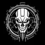Placeholder: Cyberpunk company logo, cyberpunk, black and white
