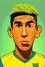 Placeholder: Roberto Firmino Brazilian soccer player , cartoon 2d