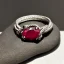 Placeholder: ruby ring with braided tungsten, braided band, men's jewellery