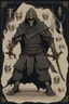 Placeholder: 🫀bones demon ninja, black fire magic,magic runes, ancient magi use, text description, golden cape,Sketch book, hand drawn, dark, gritty, realistic sketch, Rough sketch, mix of bold dark lines and loose lines, bold lines, on paper, turnaround character sheet,breath taking, sharp lense, professional photographie, 70mm lense, detail love, good quality, unreal engine 5, wallpaper, colerful, highly detailed, 8k, soft light, photo realistic