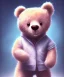 Placeholder:  teddy bear waving hello, deep dreamy eyes, colored pencil --2:3 --test --iw 0. 75 --uplight