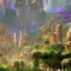 Placeholder: Avatar Pandora forest neon glowing plants fantasy purple blue green vibrant HD high definition 4K detailed lush beautiful tropical misty sparkles