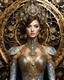 Placeholder: Length Photography Luxurious steampunk fashion beautiful super model highly intricately detailed photograph as of a beautiful celestial metallic bright shines filigree lady,luxurious jewelrys diamonds shining,glitter spark,centered, fantastical, fantasy, in the style hyperrealistic, a beautiful Digital Photography art, concept art, sharp focus, studio photo, intricate details, highly detailed in realistic photography