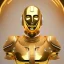 Placeholder: beautiful cosmic golden man, nice smiling, delicate colors, beautiful glamour galactic golden dress, ultra sharp focus, 8k, unreal engine 5, extremely sharp detail, light effect, soft light atmosphere of a spaceship, smooth, full of details, face in front, complete vision of body