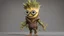 Placeholder: a minion dressed as groot from marvel Fused as one, Full Body, (Smile), Unreal Engine, Marvel Comics. time-lapse, cinematic background,1 character,no mask,body minion,smile,cute,backgroun lighting