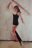 Placeholder: Full body portrait, painting, medium shot lady style of Dirty Dancing