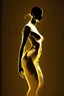 Placeholder: Gold silhouette of female body