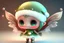 Placeholder: cute 3D chibi fairy at christmas