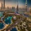 Placeholder: city of Dubai carved out of vibrant gems, gnarled trees, vines, and jewels, volumetric lighting, unreal engine, 8k resolution, high-quality, fine-detail, intricate, digital art, detailed matte, 3D octane render