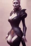 Placeholder: Cercei Lannister as evil queen in black leather, busty, cleavage, dominatrix, curvy, angry, stern look. character design by cory loftis, fenghua zhong, ryohei hase, ismail inceoglu and ruan jia. unreal engine 5, artistic lighting, highly detailed, photorealistic, fantasy