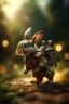 Placeholder: military bunny dragon breath fire wearing rocket backpack jet boosters going in for landing, prize winning oil painting,bokeh like f/0.8, tilt-shift lens 8k, high detail, smooth render, down-light, unreal engine