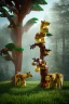 Placeholder: lego tree forest animals children