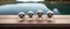 Placeholder: close up on dented glowing ghost transparent ant skeleton rat babies in fast boat with googly eyes, raised by ninja necromancer in the wild, on wooden bridge by lake in surreal reflecting stone chrome landscape, background motion blur, volume light