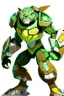 Placeholder: alien From Ben 10 cartoon. Lion. Advanced metal. Magnetic force. Magic power. And his turtle shield