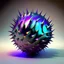 Placeholder: iridescent ball with spikes